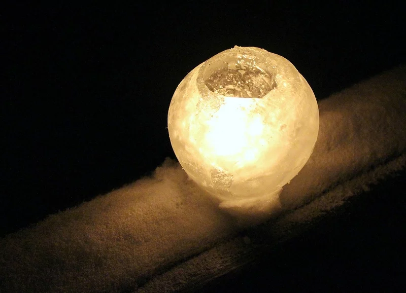 Eislichter basteln Schritt für Schritt Anleitung