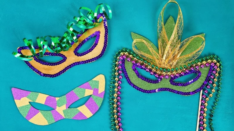 Faschingsmasken basteln Karneval feiern Ideen
