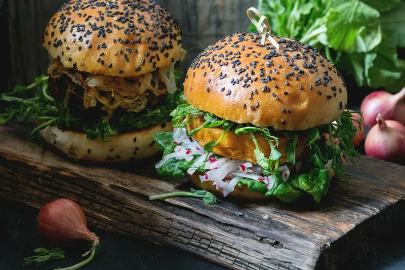 Grünkohl Hanf Burger Rezept vegan gesund bio