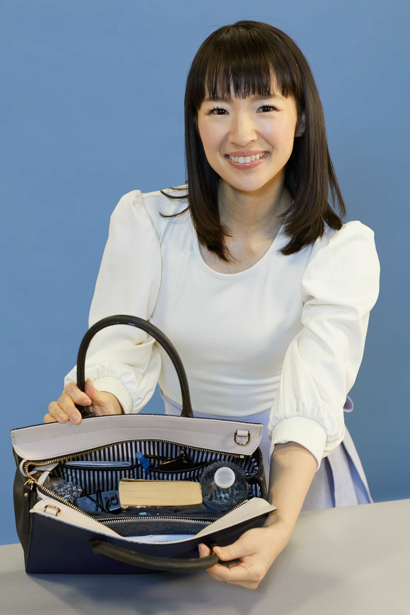 Marie Kondo Methode leben aufraeumen damentasche