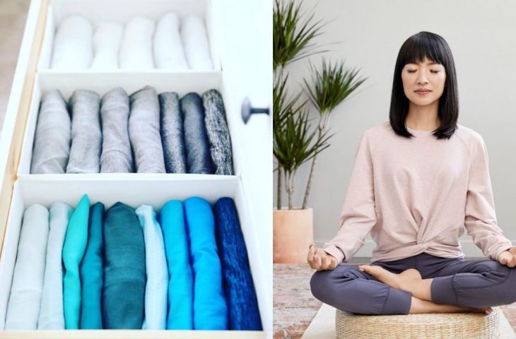 Marie Kondo Methode richtig falten falttechnik kleidung