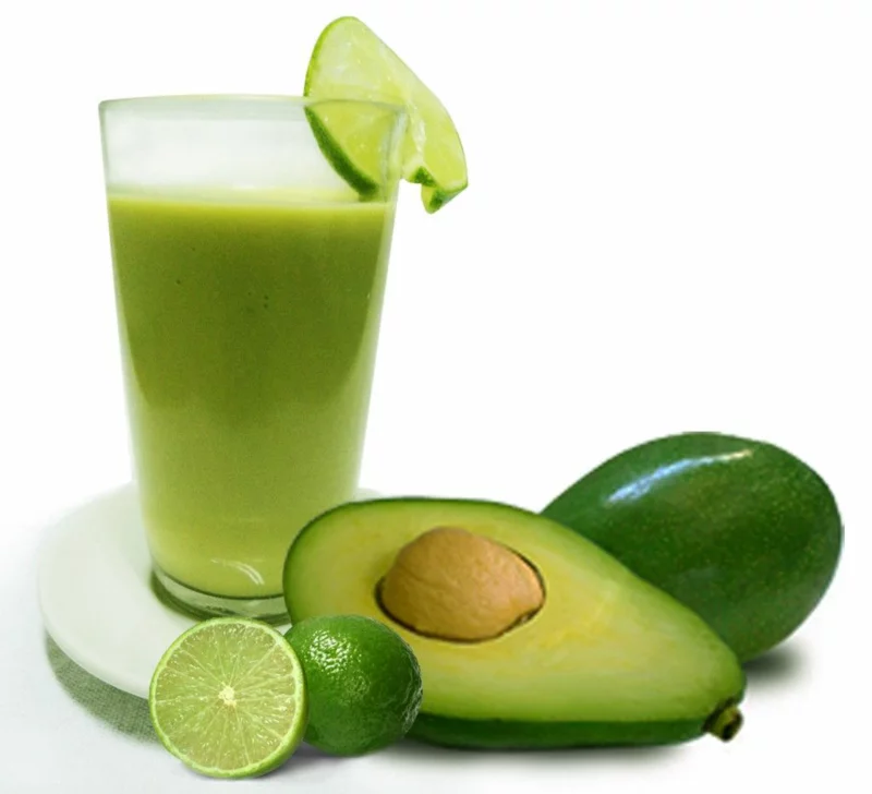 avocado- wasser trinken abnehmen mit avocado selbs machen mit limette
