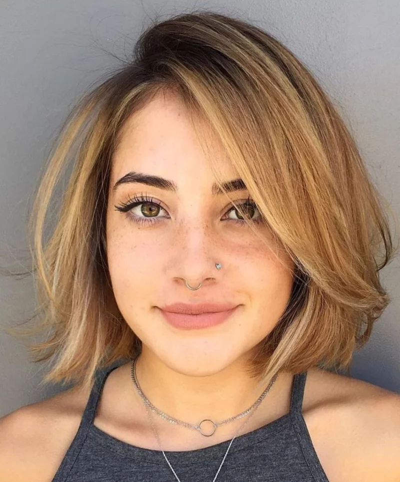 bob frisuren trends 2023 moderne mittellange frisur