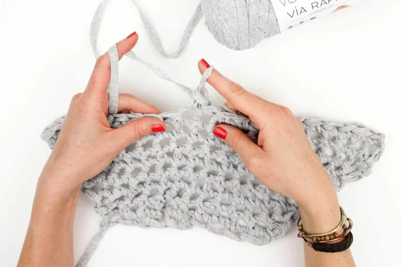 fingerstricken ideen schal diy ideen basteln mit kinder beruhigen