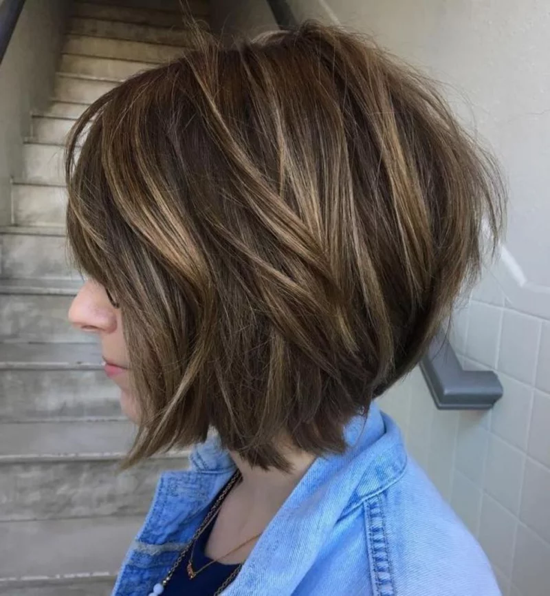 frisuren für dünnes haar bixie short layered hair