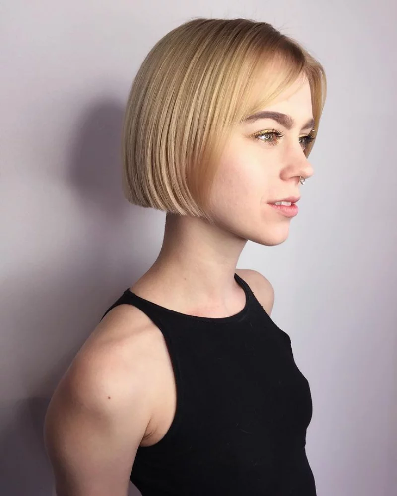 frisuren für dünnes haar sliced bob pony