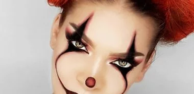 Trends Clown schminken Karneval Make-Up Ideen