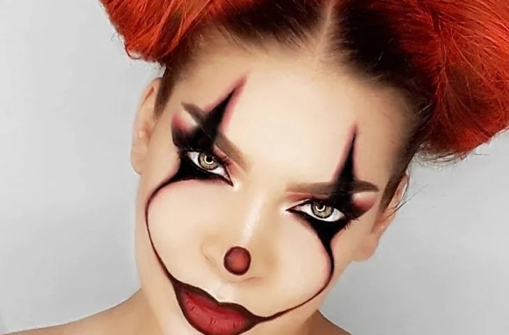 Trends Clown schminken Karneval Make-Up Ideen