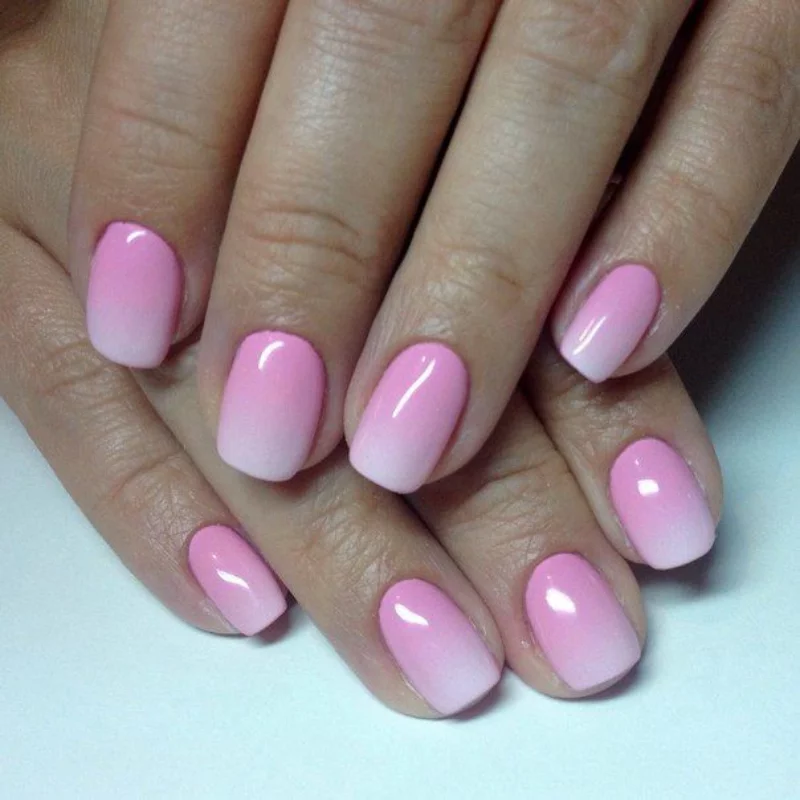 nagel trend pink ombre nails