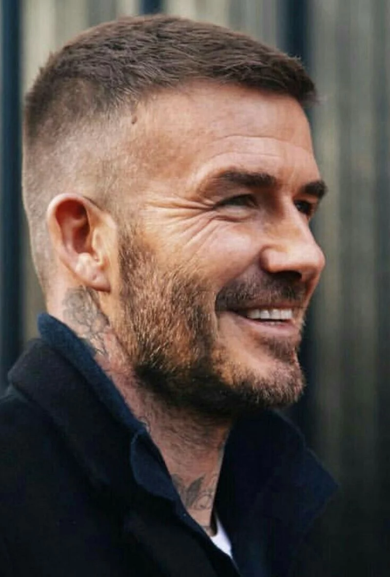 David Beckham Trendfrisur kurz Haarschnitt