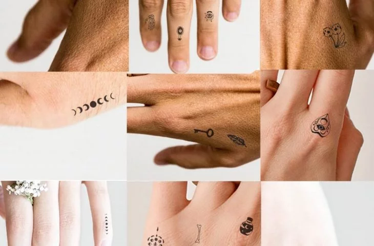Winzige Tattoos auf den Fingern sind der neueste Trend