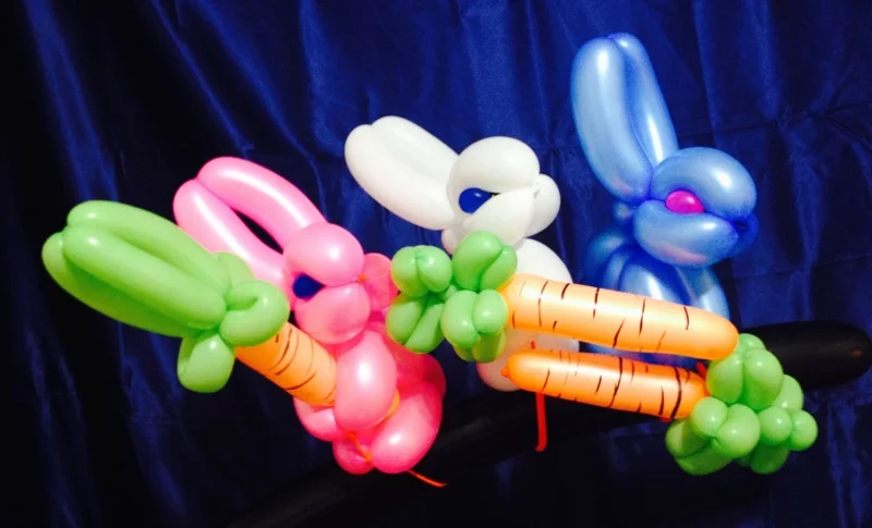 Osterdeko basteln mit Luftballons formen