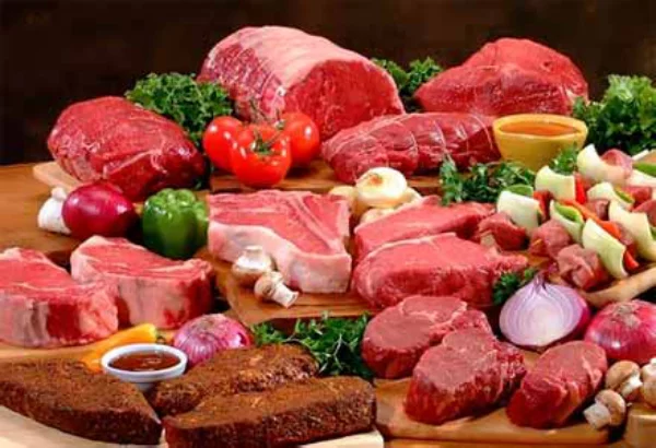 Ungesunde Lebensmittel rotes Fleisch gut im Geschmack aber schlecht fuer die Gesundheit