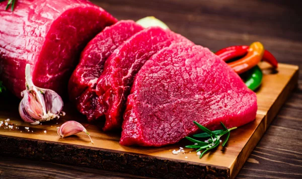 Ungesunde Lebensmittel rotes Fleisch schlecht fuer die Gesundheit den Konsum kontrollieren