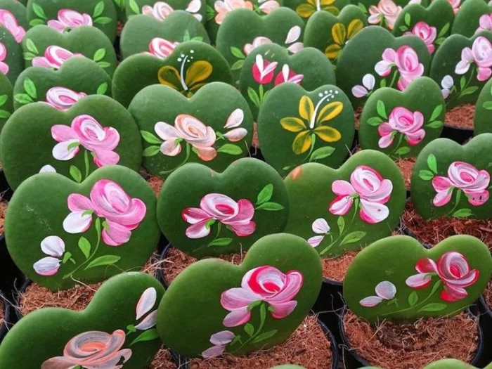 Zimmerpflanzen mit herzfoermigen Blaettern Hoya kerrii Blumengeschenk