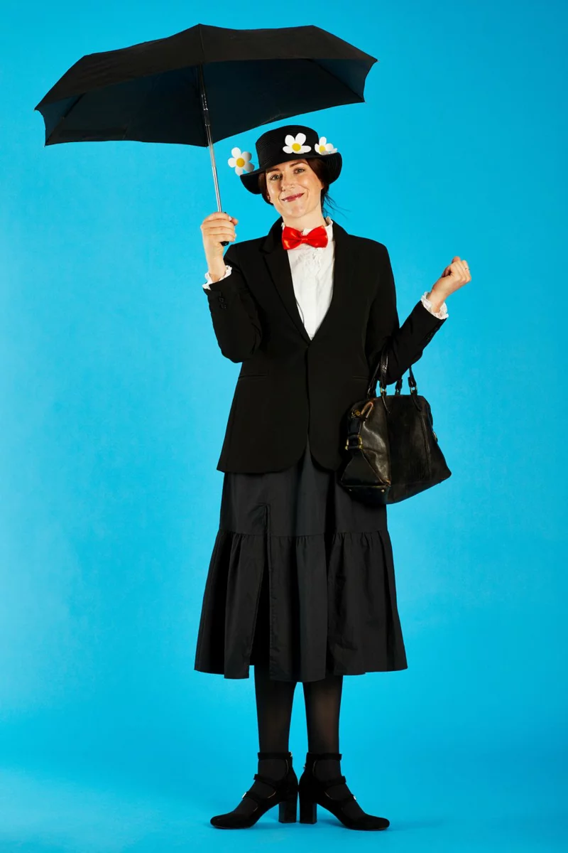 faschingskostuem selber machen mary poppins