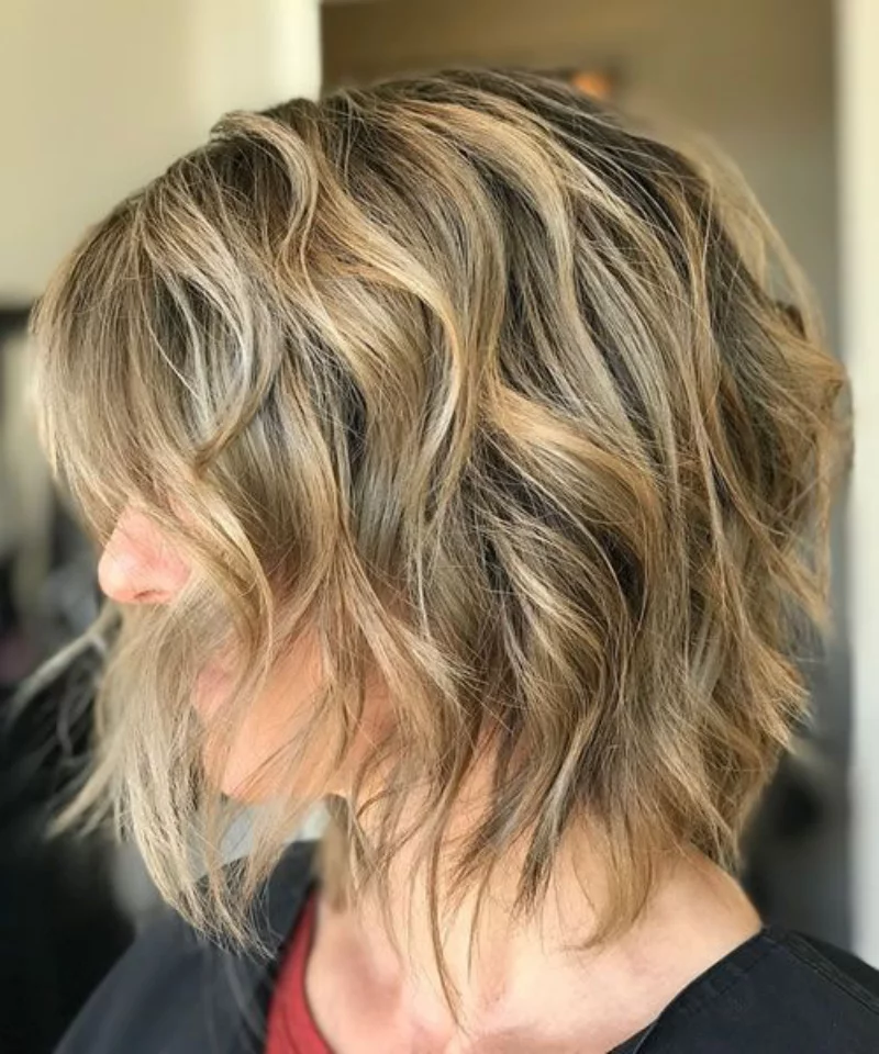 mittellange bob frisuren choppy bob schnitt