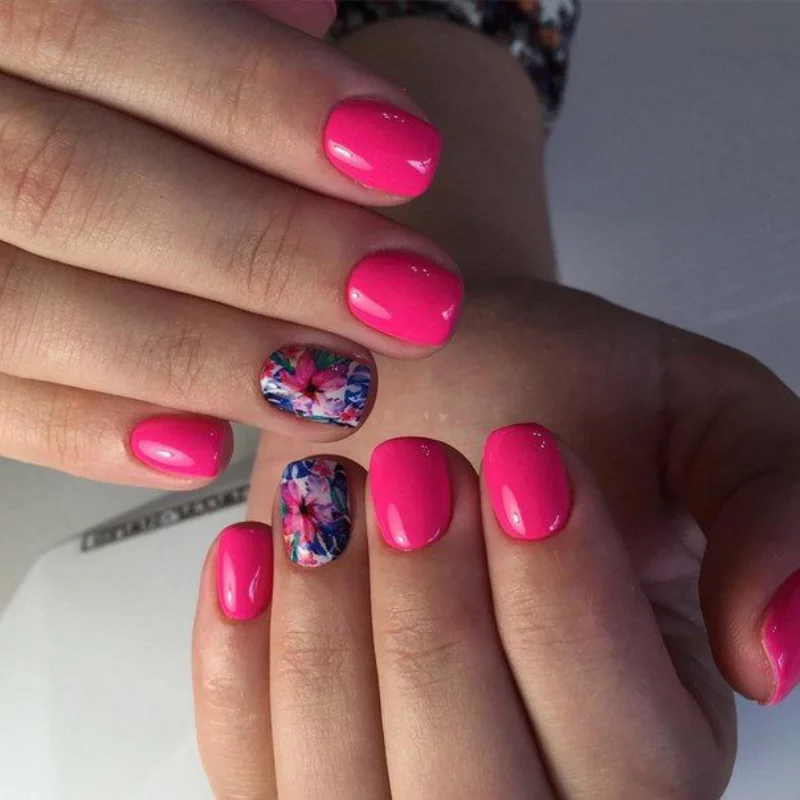 nageltrends frühling pink frisches nageldesign