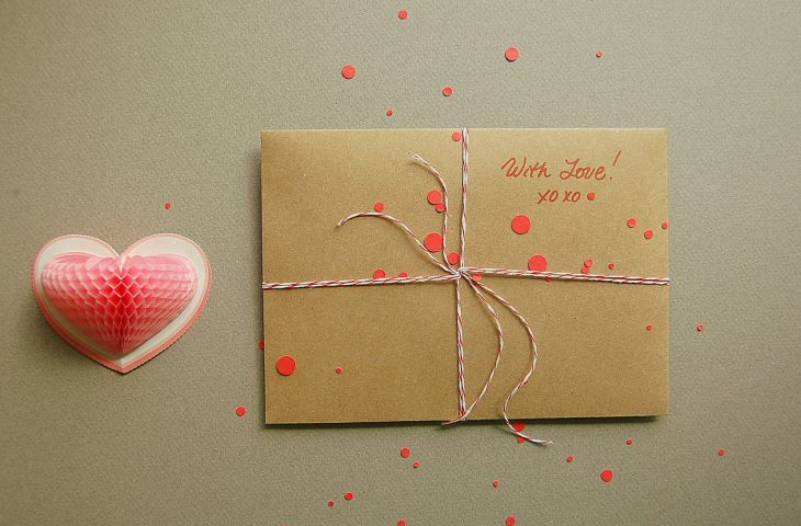 Einfache DIY Idee für eine Valentinskarte