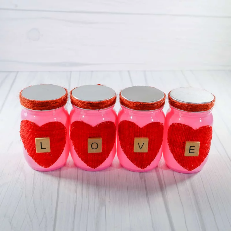 valentinstag geschenk basteln einmachglas benutzen kreative diy ideen