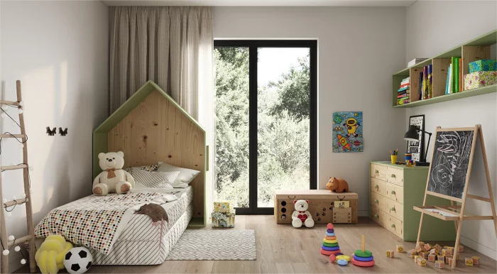 Lagom Atmosphaere zu Hause schaffen Kinderzimmer viel Tageslicht natuerliche Materialien