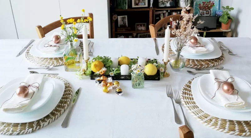 Tischdeko selber machen Ideen zu Ostern