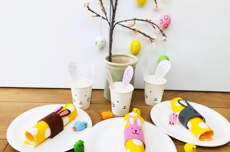 kreative Tischdekoration zu Ostern selber basteln