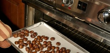 Esskastanien im Backofen rösten 