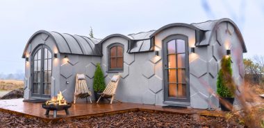 moderne Außengestaltung eines Tiny Houses
